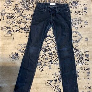 Habitual dark wash mid rise skinny jeans